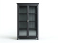 Vitrinas de madera y vidrio 90x38x180 cm - negro - diseño moderno con 2 puertas