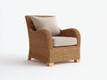 Sillones de ratán ratán natural 85x78x88 cm - Marrón-Beige - Estilo clásico con cojines