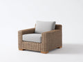 Sillones de ratán trenzado 104x92x76 cm para salón - diseño rectangular moderno
