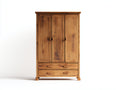 Armarios madera 120x55x190 cm - Marrón - Estilo rústico con cajones