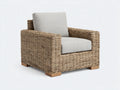 Sillones de ratán ratán natural 82x75x78 cm - Marrón-Beige - Estilo moderno con cojín