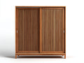 Armarios de madera 170x58x200 cm - marrón - puertas correderas con frente ranurado